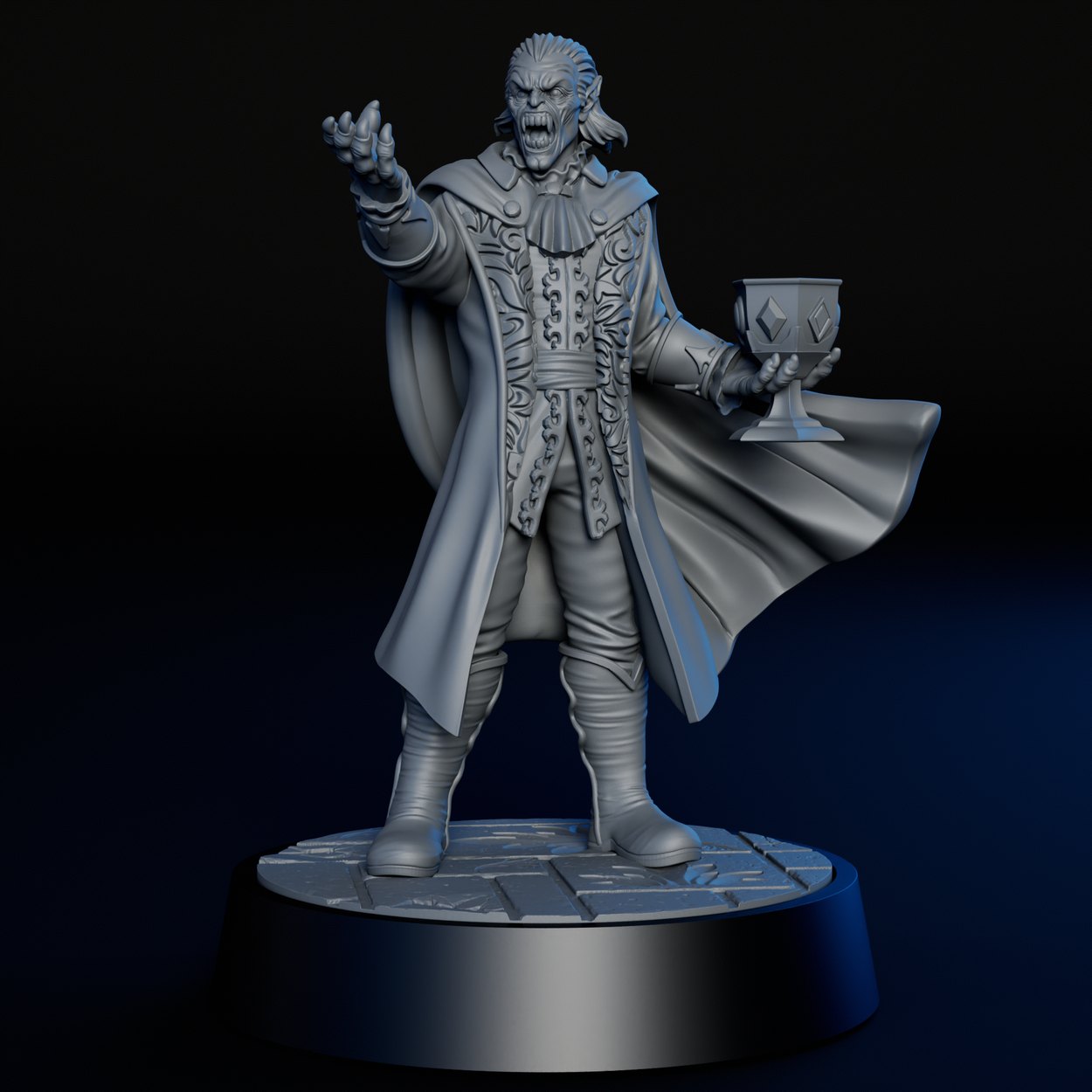 Ancient Vampire miniature, front view