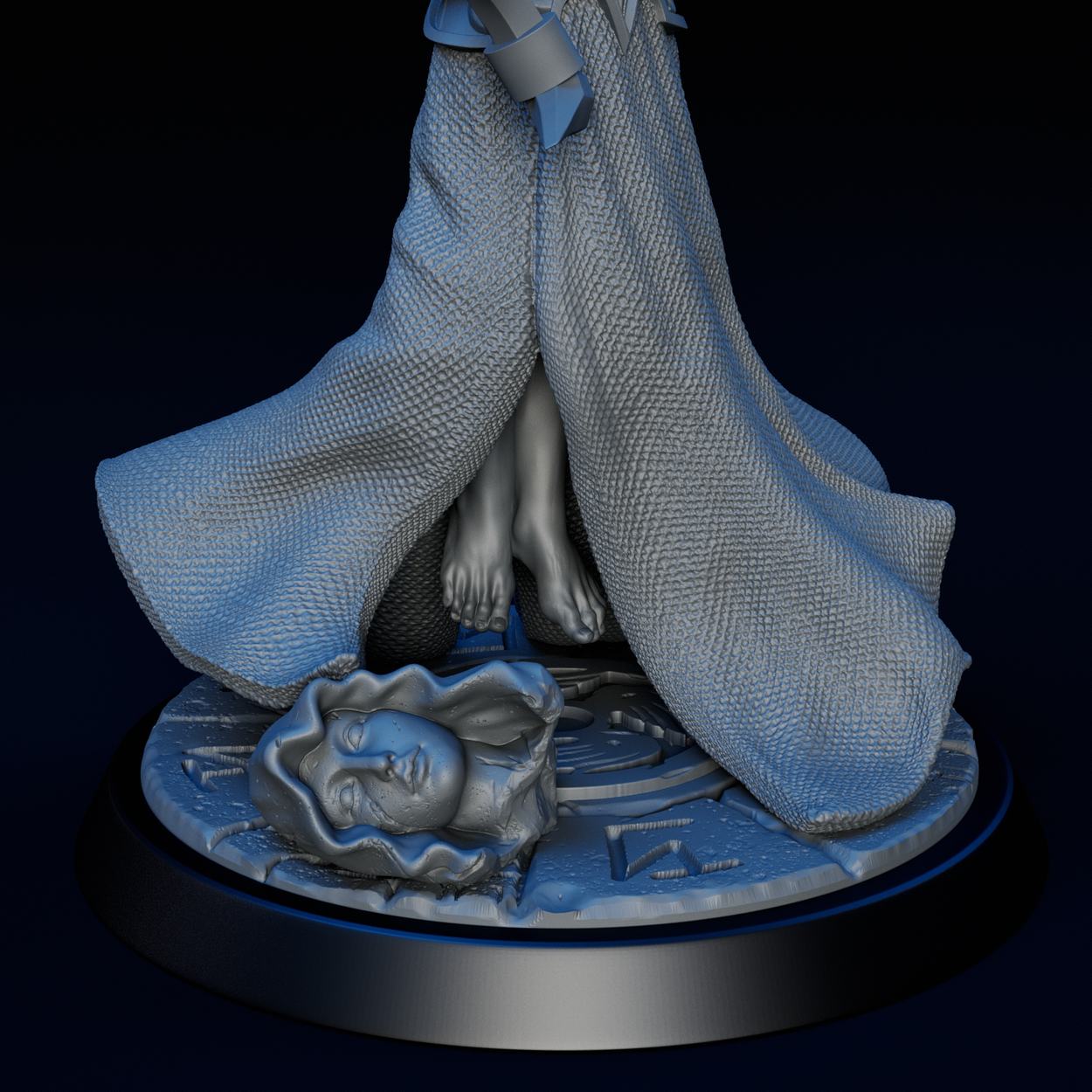 Fallen Angel miniature, detail view two