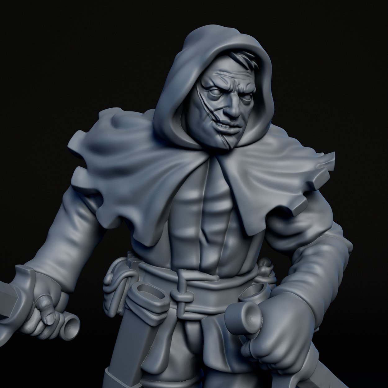 Rogue Bandit miniature, detail view one