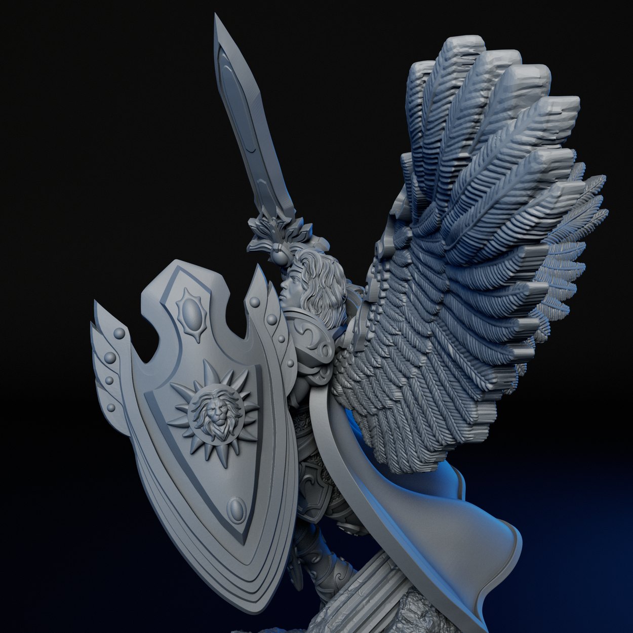 Solar Angel miniature, detail view two